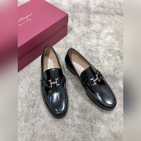 Ferragamo мужские кожаные туфли, верх из импортной кожи, открытый