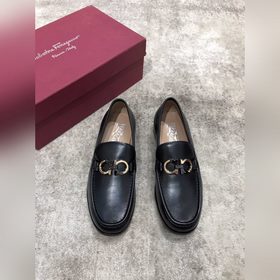 Ferragamo мужские кожаные туфли, верх из импортной кожи, открытый