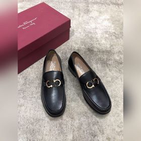 Ferragamo мужские кожаные туфли, верх из импортной кожи, открытый
