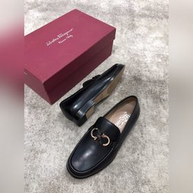 Ferragamo мужские кожаные туфли, верх из импортной кожи, открытый