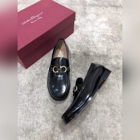 Ferragamo мужские кожаные туфли, верх из импортной кожи, открытый