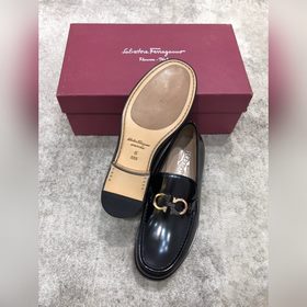 Ferragamo мужские кожаные туфли, верх из импортной кожи, открытый