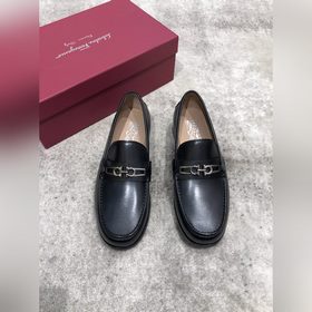 Ferragamo мужские кожаные туфли, верх из импортной кожи, открытый