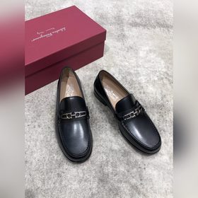 Ferragamo мужские кожаные туфли, верх из импортной кожи, открытый