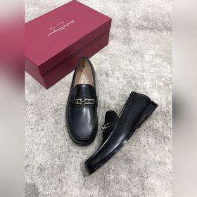 Ferragamo мужские кожаные туфли, верх из импортной кожи, открытый