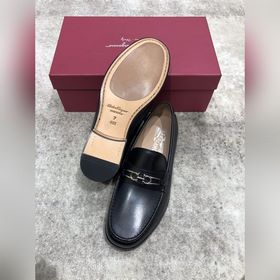 Ferragamo мужские кожаные туфли, верх из импортной кожи, открытый