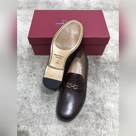 Ferragamo мужские кожаные туфли, верх из импортной кожи, открытый