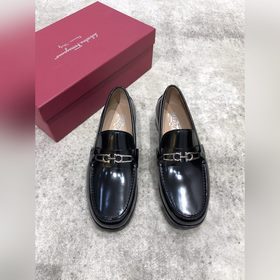 Ferragamo мужские кожаные туфли, верх из импортной кожи, открытый
