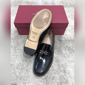 Ferragamo мужские кожаные туфли, верх из импортной кожи, открытый