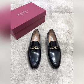 Ferragamo мужские кожаные туфли, верх из импортной кожи, открытый