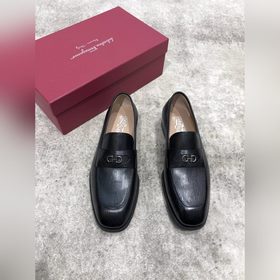 Ferragamo мужские кожаные туфли, верх из импортной кожи, открытый