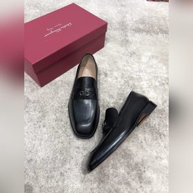 Ferragamo мужские кожаные туфли, верх из импортной кожи, открытый