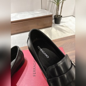 Ferragamo мужские кожаные туфли, высочайшее качество, верх из имп