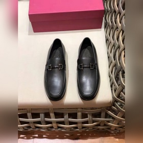 Ferragam* — Ferragamo Высокая версия, кожаная подошва, деловые и