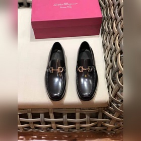 Ferragam* — Ferragamo Высокая версия, кожаная подошва, деловые и