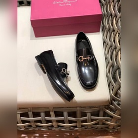 Ferragam* — Ferragamo Высокая версия, кожаная подошва, деловые и 