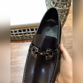 Ferragam* — Ferragamo Высокая версия, кожаная подошва, деловые и 