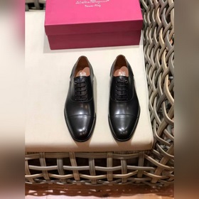 Ferragam* — Ferragamo Высокая версия, кожаная подошва, деловые и