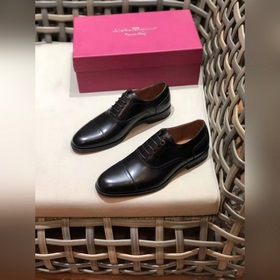 Ferragam* — Ferragamo Высокая версия, кожаная подошва, деловые и