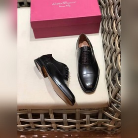 Ferragam* — Ferragamo Высокая версия, кожаная подошва, деловые и