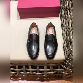 Ferragam* — Ferragamo Высокая версия, кожаная подошва, деловые и