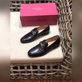 Ferragam* — Ferragamo Высокая версия, кожаная подошва, деловые и 