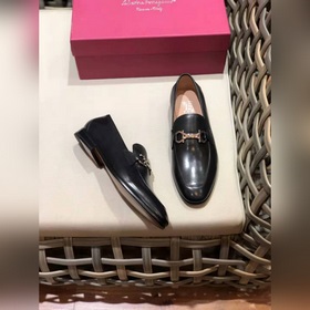 Ferragam* — Ferragamo Высокая версия, кожаная подошва, деловые и 