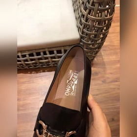 Ferragam* — Ferragamo Высокая версия, кожаная подошва, деловые и 