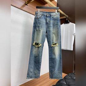 Gucci 25ss весна-лето, новая коллекция для мужчин, прямые джинсы 