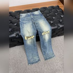 Gucci 25ss весна-лето, новая коллекция для мужчин, прямые джинсы 