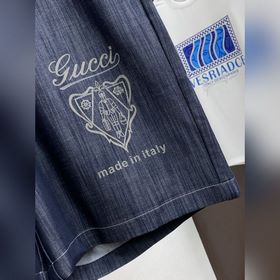 Новые летние шорты Gucci 25 лет Индивидуальный дизайн ткани логот