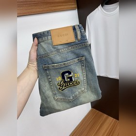 Gucci 25ss весна-лето, новая коллекция для мужчин, прямые джинсы