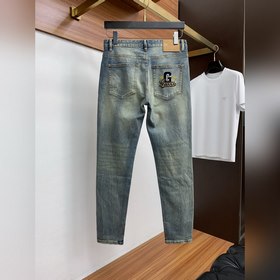 Gucci 25ss весна-лето, новая коллекция для мужчин, прямые джинсы 