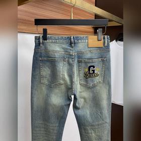 Gucci 25ss весна-лето, новая коллекция для мужчин, прямые джинсы 
