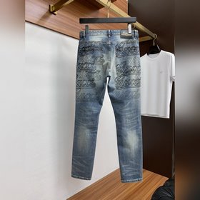 Gucci 25ss весна-лето, новая коллекция для мужчин, прямые джинсы 