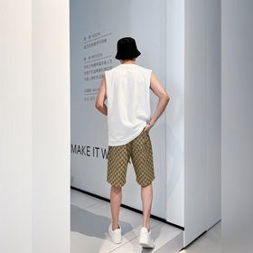 Gucci, с тремя этикетками, летние мужские шорты 2025 года, высоко