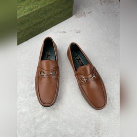 Мужские лоферы Gucci в новом исполнении с мотивом пряжки лоферами