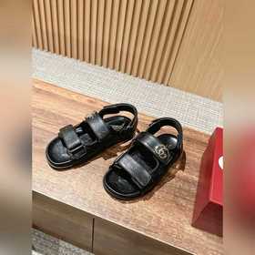 Новые пляжные сандалии Gucci с застежкой-липучкой, двойной пряжко