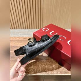 Новые пляжные сандалии Gucci с застежкой-липучкой, двойной пряжко