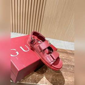Новые пляжные сандалии Gucci с застежкой-липучкой, двойной пряжко