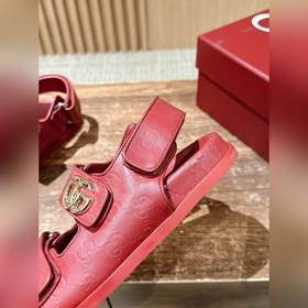 Новые пляжные сандалии Gucci с застежкой-липучкой, двойной пряжко
