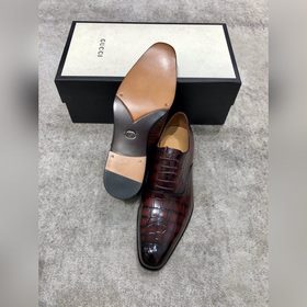 Классические мужские туфли Gucci в стиле оксфорд для делового кос