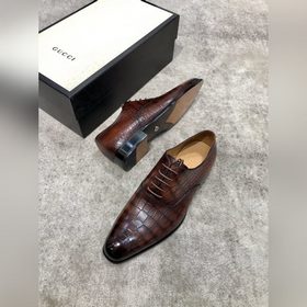 Классические мужские туфли Gucci в стиле оксфорд для делового кос
