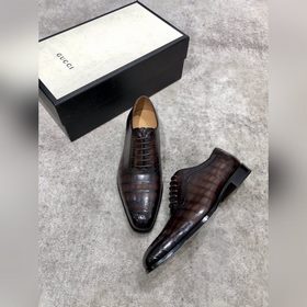 Классические мужские туфли Gucci в стиле оксфорд для делового кос