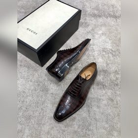 Классические мужские туфли Gucci в стиле оксфорд для делового кос