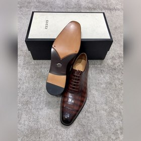 Классические мужские туфли Gucci в стиле оксфорд для делового кос