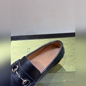 Оригинальные мужские кожаные туфли Gucci для повседневной носки, 