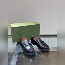 Оригинальные мужские кожаные туфли Gucci для повседневной носки, 
