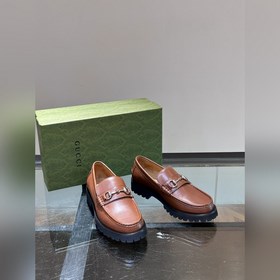 Оригинальные мужские кожаные туфли Gucci для повседневной носки, 