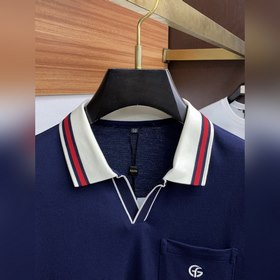 Gucci 2025 Новая модель мужской рубашки-поло с воротником и корот
